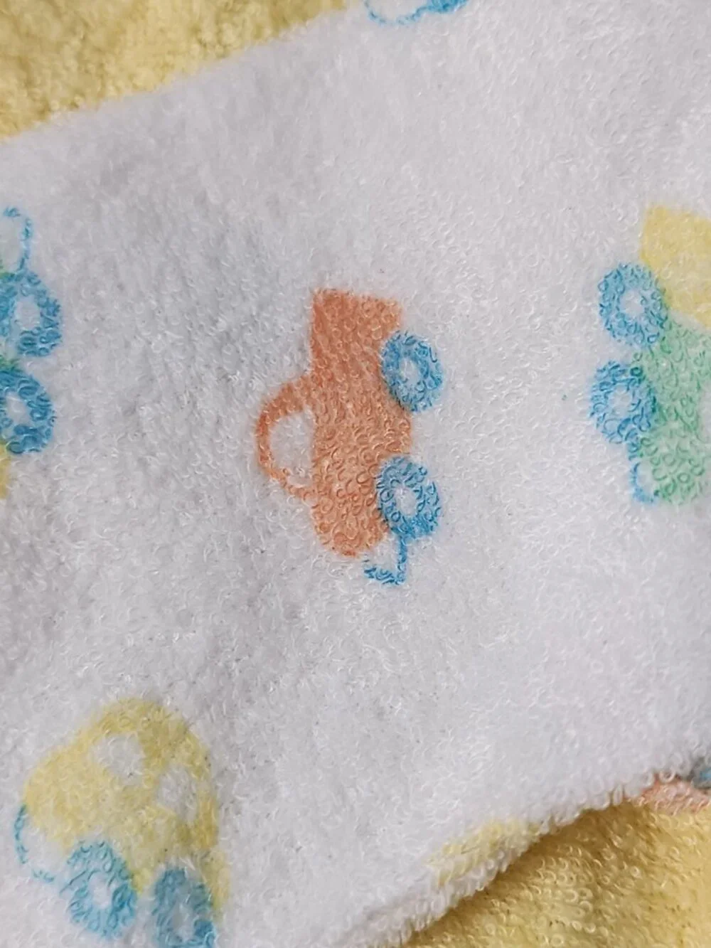Kent Baby Yellow Footed Sleeper Terry Cloth Medium Cars Trucks VTG